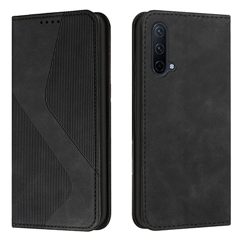 Funda de Cuero Cartera con Soporte Carcasa H03X para OnePlus Nord CE 5G Negro