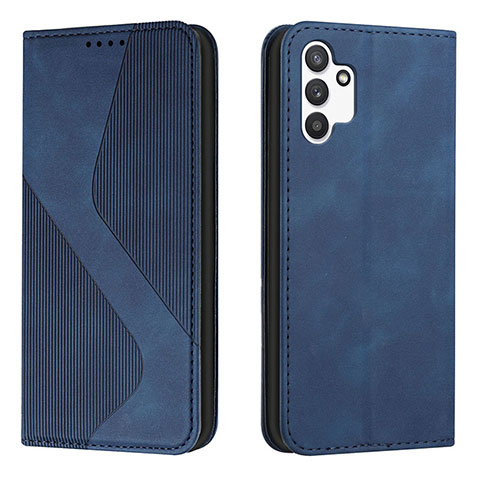 Funda de Cuero Cartera con Soporte Carcasa H03X para Samsung Galaxy A13 4G Azul