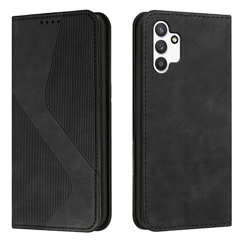 Funda de Cuero Cartera con Soporte Carcasa H03X para Samsung Galaxy A13 4G Negro