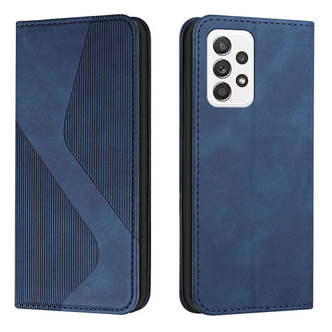 Funda de Cuero Cartera con Soporte Carcasa H03X para Samsung Galaxy A53 5G Azul