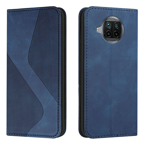 Funda de Cuero Cartera con Soporte Carcasa H03X para Xiaomi Mi 10i 5G Azul