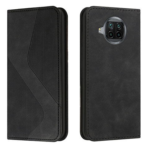 Funda de Cuero Cartera con Soporte Carcasa H03X para Xiaomi Mi 10i 5G Negro