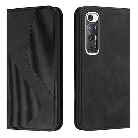 Funda de Cuero Cartera con Soporte Carcasa H03X para Xiaomi Mi 10S 5G Negro