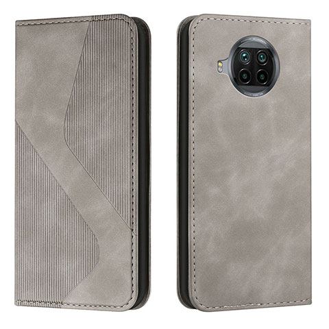 Funda de Cuero Cartera con Soporte Carcasa H03X para Xiaomi Mi 10T Lite 5G Gris