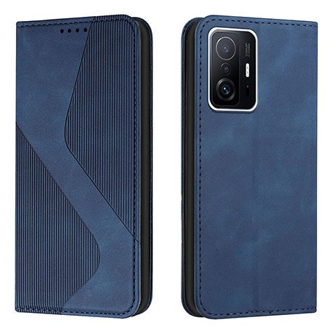 Funda de Cuero Cartera con Soporte Carcasa H03X para Xiaomi Mi 11T Pro 5G Azul