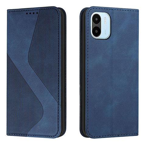 Funda de Cuero Cartera con Soporte Carcasa H03X para Xiaomi Poco C51 Azul