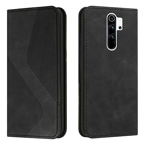 Funda de Cuero Cartera con Soporte Carcasa H03X para Xiaomi Poco M2 Negro