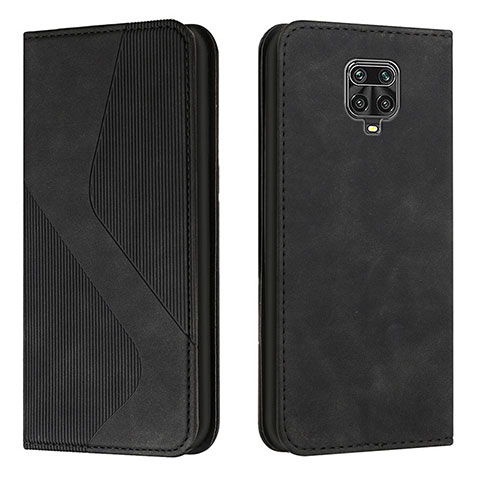 Funda de Cuero Cartera con Soporte Carcasa H03X para Xiaomi Poco M2 Pro Negro