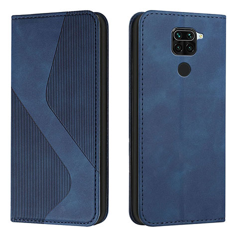 Funda de Cuero Cartera con Soporte Carcasa H03X para Xiaomi Redmi 10X 4G Azul