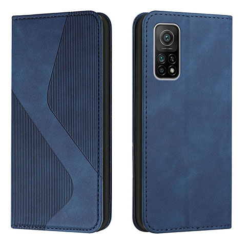 Funda de Cuero Cartera con Soporte Carcasa H03X para Xiaomi Redmi K30S 5G Azul