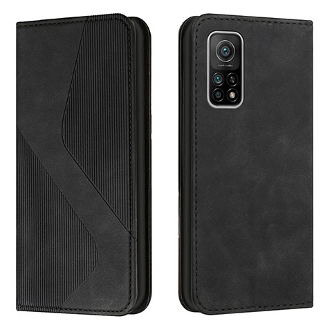 Funda de Cuero Cartera con Soporte Carcasa H03X para Xiaomi Redmi K30S 5G Negro