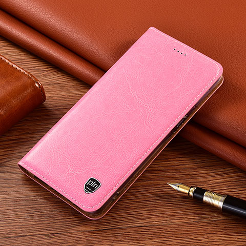 Funda de Cuero Cartera con Soporte Carcasa H04P para Motorola Moto G10 Rosa