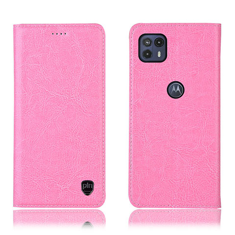 Funda de Cuero Cartera con Soporte Carcasa H04P para Motorola Moto G50 5G Rosa