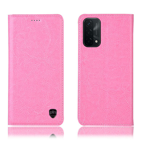 Funda de Cuero Cartera con Soporte Carcasa H04P para OnePlus Nord N200 5G Rosa