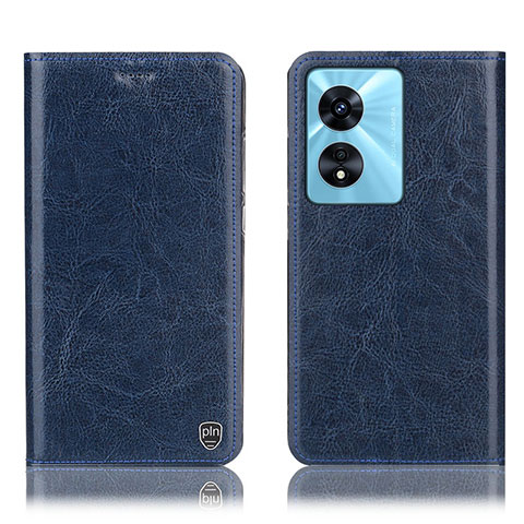 Funda de Cuero Cartera con Soporte Carcasa H04P para Oppo A1x 5G Azul