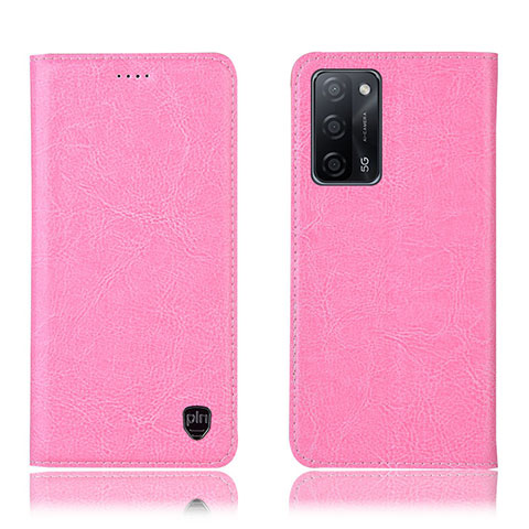 Funda de Cuero Cartera con Soporte Carcasa H04P para Oppo A53s 5G Rosa