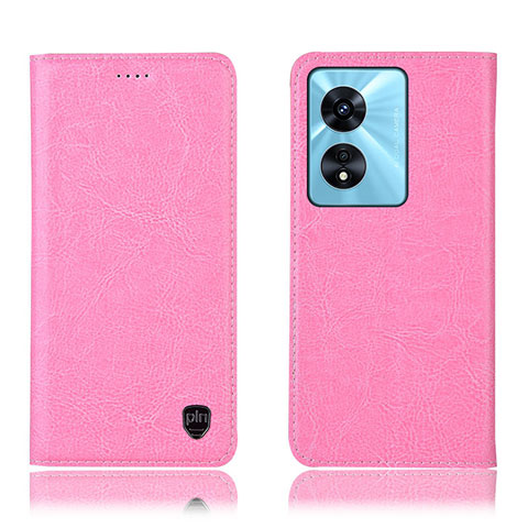 Funda de Cuero Cartera con Soporte Carcasa H04P para Oppo A58 4G Rosa