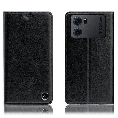 Funda de Cuero Cartera con Soporte Carcasa H04P para Oppo K10 5G Negro