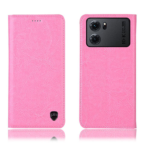 Funda de Cuero Cartera con Soporte Carcasa H04P para Oppo K10 5G Rosa