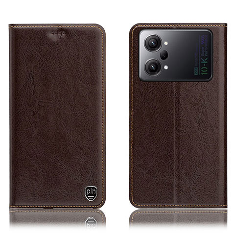 Funda de Cuero Cartera con Soporte Carcasa H04P para Oppo K10 Pro 5G Marron