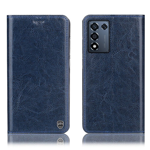 Funda de Cuero Cartera con Soporte Carcasa H04P para Realme 9 SE 5G Azul