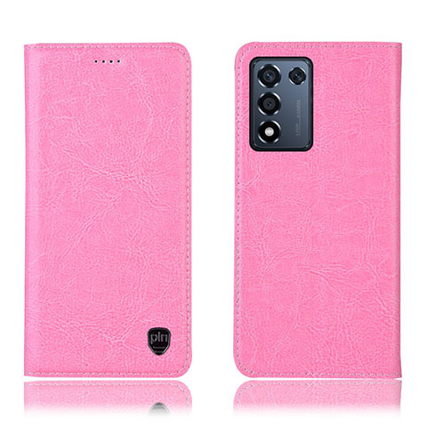 Funda de Cuero Cartera con Soporte Carcasa H04P para Realme Q3t 5G Rosa