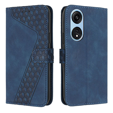 Funda de Cuero Cartera con Soporte Carcasa H04X para Huawei Honor X5 Plus Azul