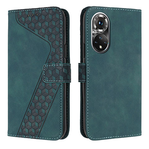 Funda de Cuero Cartera con Soporte Carcasa H04X para Huawei Nova 9 Pro Verde