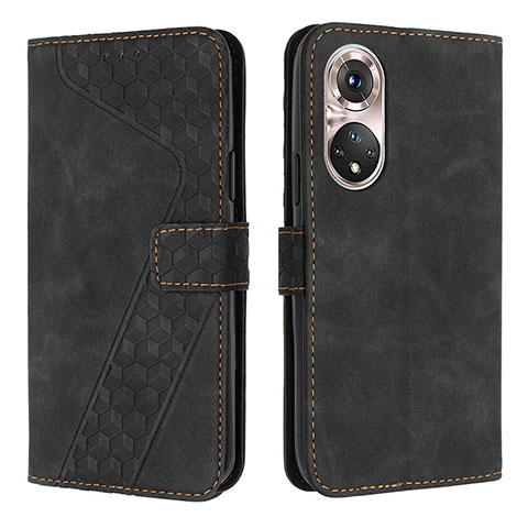 Funda de Cuero Cartera con Soporte Carcasa H04X para Huawei P50e Negro