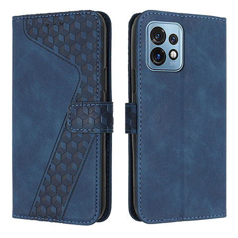 Funda de Cuero Cartera con Soporte Carcasa H04X para Motorola Moto X40 5G Azul