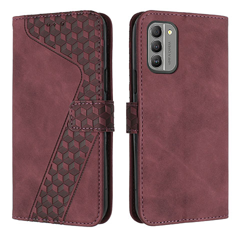 Funda de Cuero Cartera con Soporte Carcasa H04X para Nokia G400 5G Morado