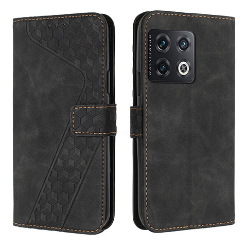 Funda de Cuero Cartera con Soporte Carcasa H04X para OnePlus 10 Pro 5G Negro