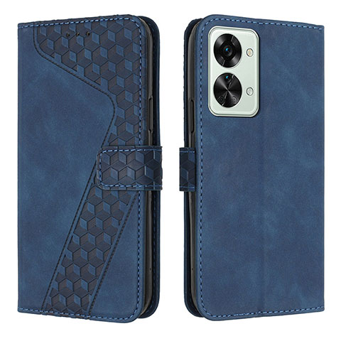 Funda de Cuero Cartera con Soporte Carcasa H04X para OnePlus Nord 2T 5G Azul