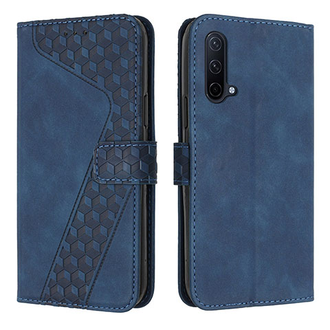 Funda de Cuero Cartera con Soporte Carcasa H04X para OnePlus Nord CE 5G Azul