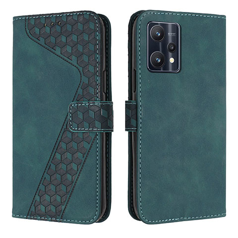 Funda de Cuero Cartera con Soporte Carcasa H04X para Realme 9 Pro 5G Verde