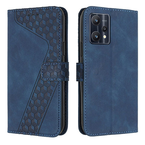 Funda de Cuero Cartera con Soporte Carcasa H04X para Realme Narzo 50 Pro 5G Azul