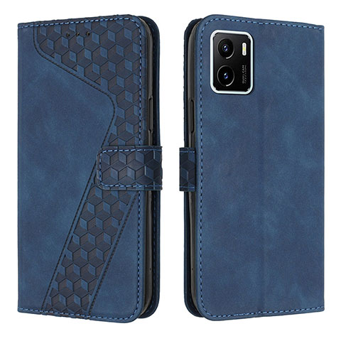 Funda de Cuero Cartera con Soporte Carcasa H04X para Vivo iQOO U5x Azul