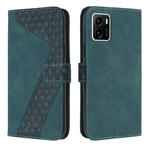 Funda de Cuero Cartera con Soporte Carcasa H04X para Vivo Y01A Verde