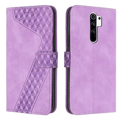 Funda de Cuero Cartera con Soporte Carcasa H04X para Xiaomi Poco M2 Morado