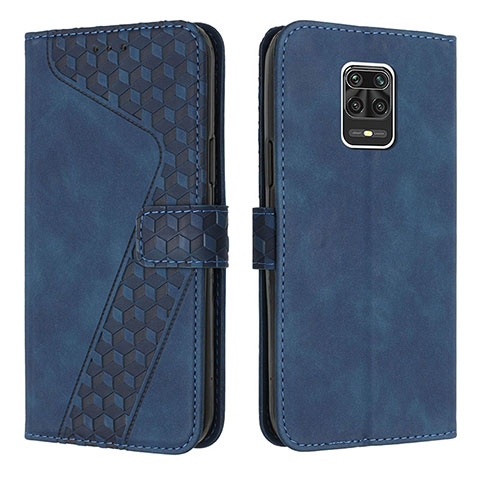 Funda de Cuero Cartera con Soporte Carcasa H04X para Xiaomi Poco M2 Pro Azul