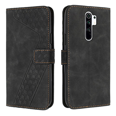 Funda de Cuero Cartera con Soporte Carcasa H04X para Xiaomi Redmi 9 Prime India Negro