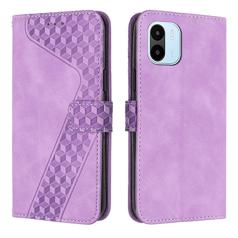 Funda de Cuero Cartera con Soporte Carcasa H04X para Xiaomi Redmi A1 Morado