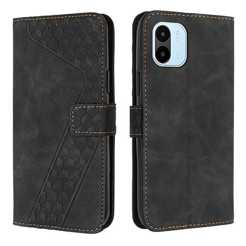 Funda de Cuero Cartera con Soporte Carcasa H04X para Xiaomi Redmi A1 Negro