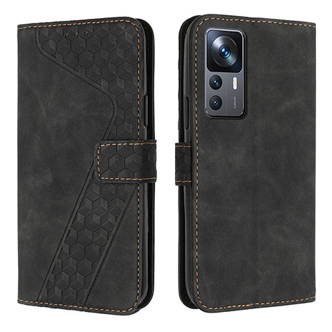 Funda de Cuero Cartera con Soporte Carcasa H04X para Xiaomi Redmi K50 Ultra 5G Negro