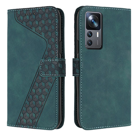 Funda de Cuero Cartera con Soporte Carcasa H04X para Xiaomi Redmi K50 Ultra 5G Verde