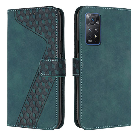 Funda de Cuero Cartera con Soporte Carcasa H04X para Xiaomi Redmi Note 12 Pro 4G Verde