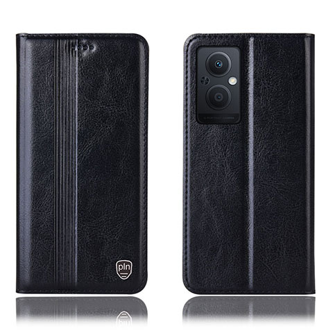 Funda de Cuero Cartera con Soporte Carcasa H05P para Oppo F21 Pro 5G Negro