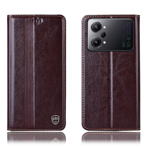 Funda de Cuero Cartera con Soporte Carcasa H05P para Oppo K10 Pro 5G Marron