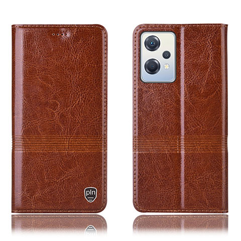 Funda de Cuero Cartera con Soporte Carcasa H05P para Oppo K10X 5G Marron Claro