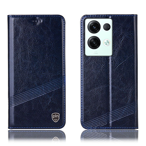 Funda de Cuero Cartera con Soporte Carcasa H05P para Oppo Reno9 Pro+ Plus 5G Azul